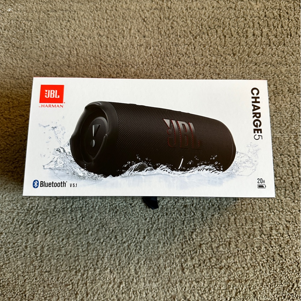 *SOLD* JBL CHARGE 5 Portable Waterproof Bluetooth Speaker with Powerbank Black